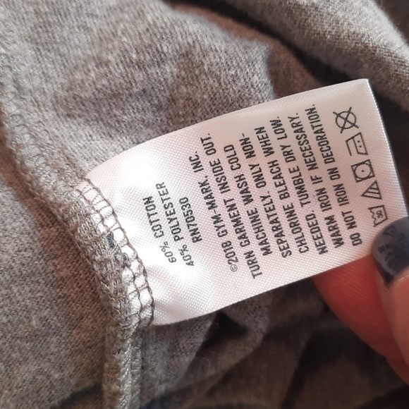 Crazy 8 medium 7 8 gray long sleeve sequin Give Love top - Picture 5 of 8